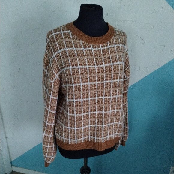 Tweed Style Crochet Sweatshirt - Picture 3 of 6